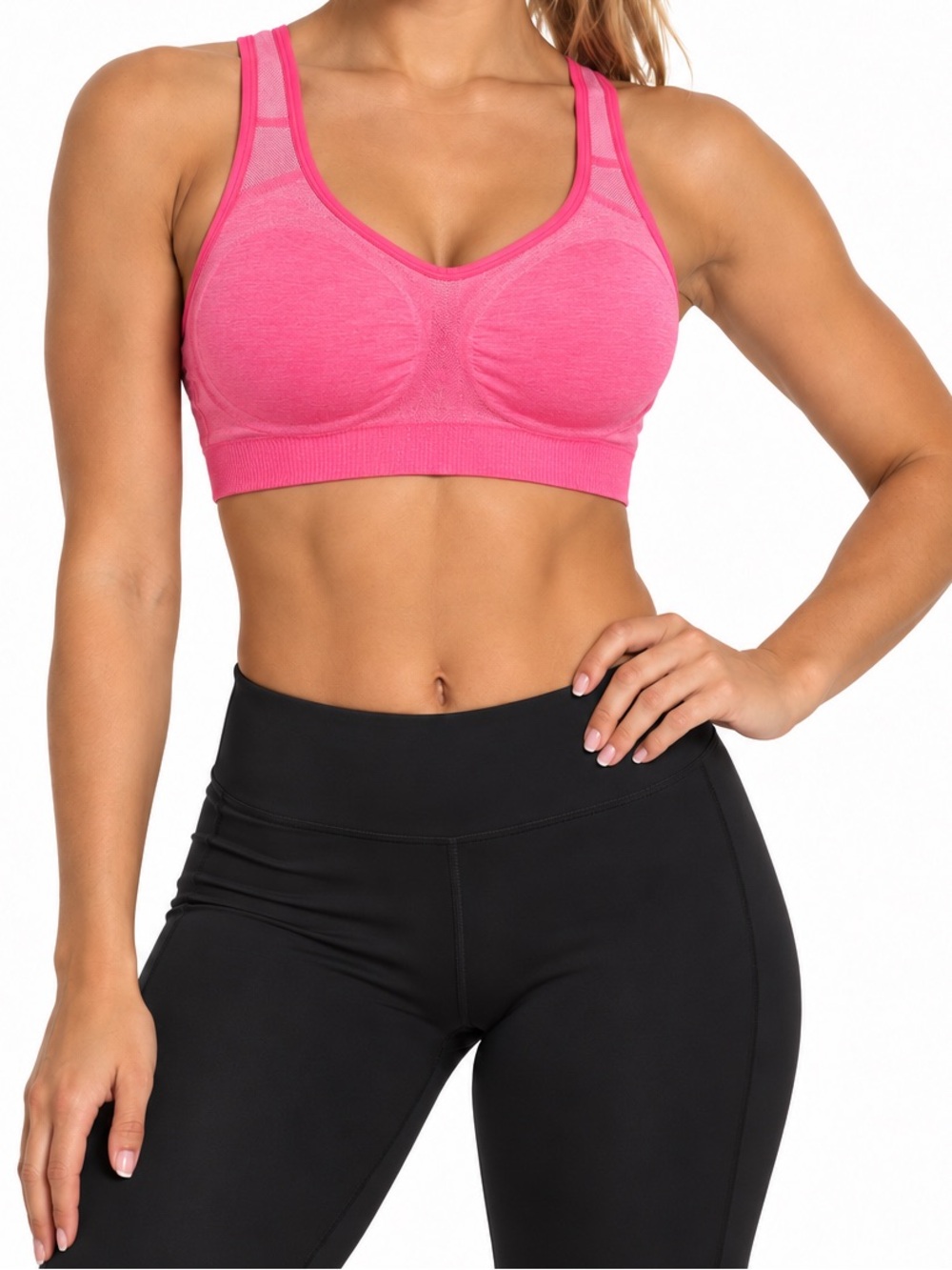 Danskin Hot Pink Seamless Sports Bra